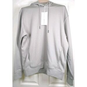 NWT Plenum Studio Jamie 2 Taupe Hoodie Mens Large L Minimalist Fleece Pullover